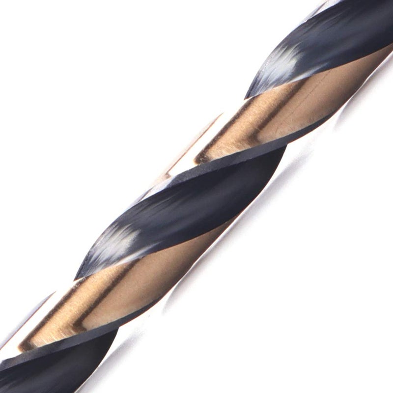 OXTUL 12 PCS, 3/16", Black and Gold Coated Twist Drill Bits, Pack in Plastic Bag - Image 3